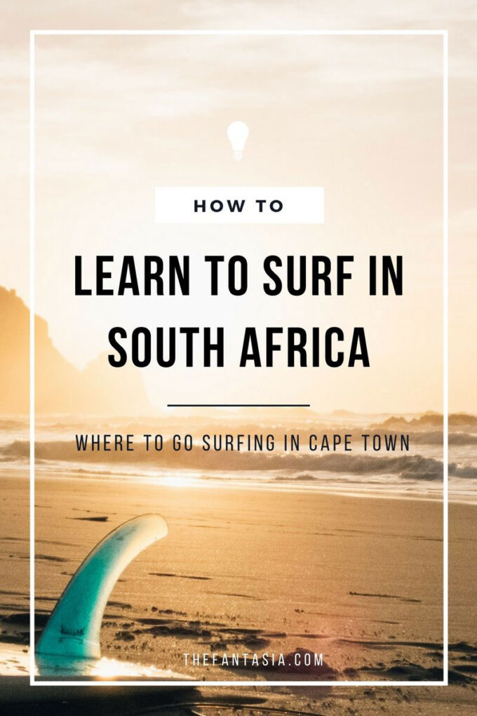 Surfing in Cape Town, South Africa