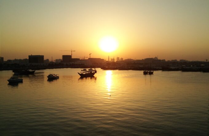 Visiting the Museum of Islamic Art in Doha, Qatar.