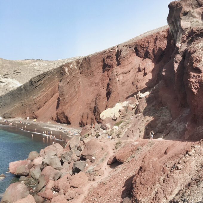 Santorini Beaches | Red Sand & Black Sand Beaches