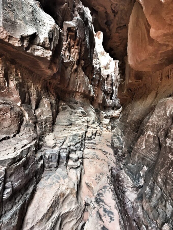 Overnight in Wadi Rum | Sleeping in the Desert - One of the very many rock formations that you have to scramble through to get some impressive photos!