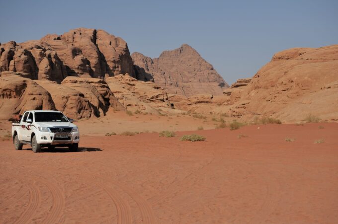 Camping Overnight in Wadi Rum with Bedouin Directions | the jeep that took me all over the desert