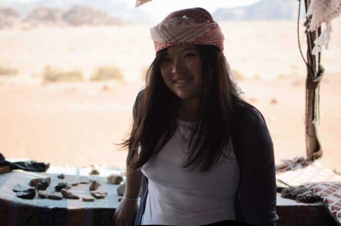 Overnight in Wadi Rum | Sleeping in the Desert - Trying out that keffiyeh - how do I look?