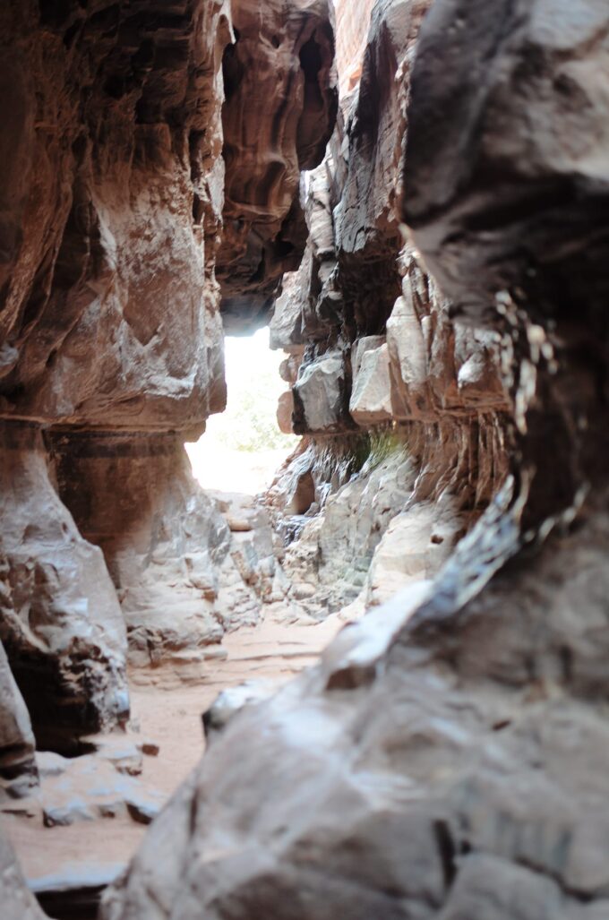 Overnight in Wadi Rum | Sleeping in the Desert - When scrambling gets rough, remember, there’s light at the end of the tunnel