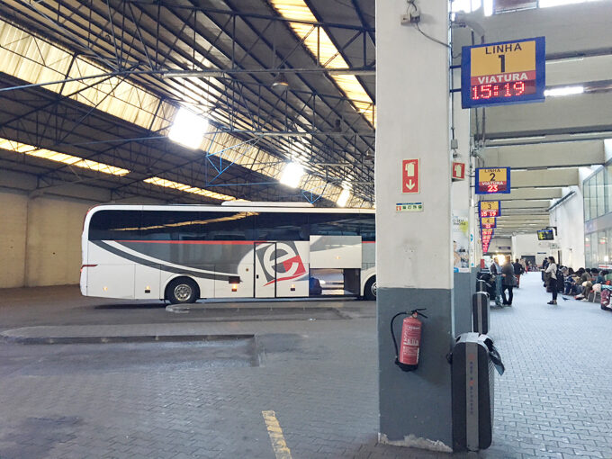 The bus station at Lisboa Sete Rios