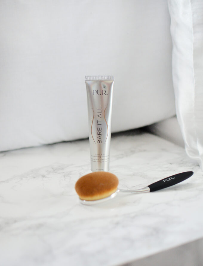 PUR Bare It All Foundation & Skin Perfecting Brush Review.