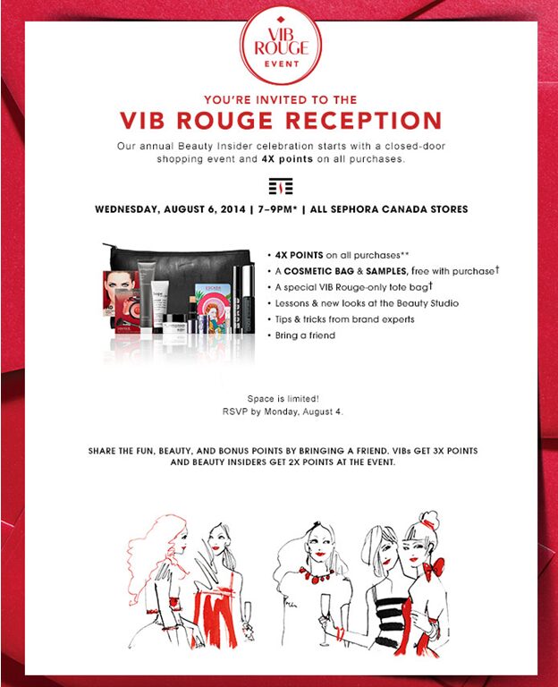 Sephora VIB Rouge Reception Event Canada. The Fantasia