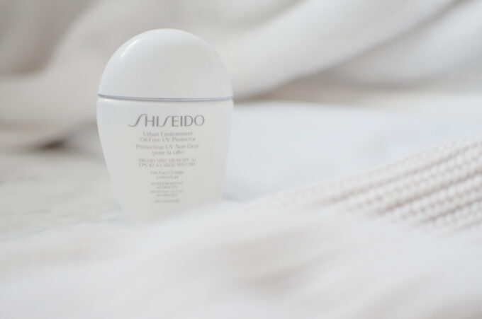 Shiseido Urban Environment Oil-Free UV Proctector.