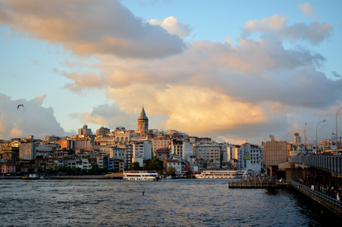 Views of the Galata Towers in Karakoy in Istanbul!