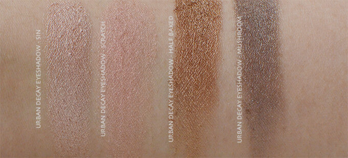 Urban Decay Eyeshadow Review & Swatches.