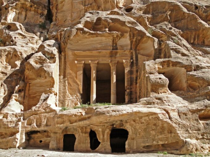Visiting Little Petra, located north of Wadi Musa, is a miniature version of the famous city