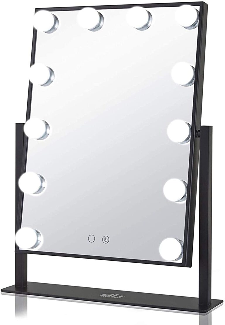 GeekHouse Lighted Vanity Mirror Hollywood Style Makeup Tabletops 768x1106 