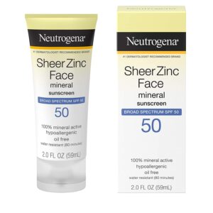 Neutrogena sheer zinc dry-touch face sunscreen