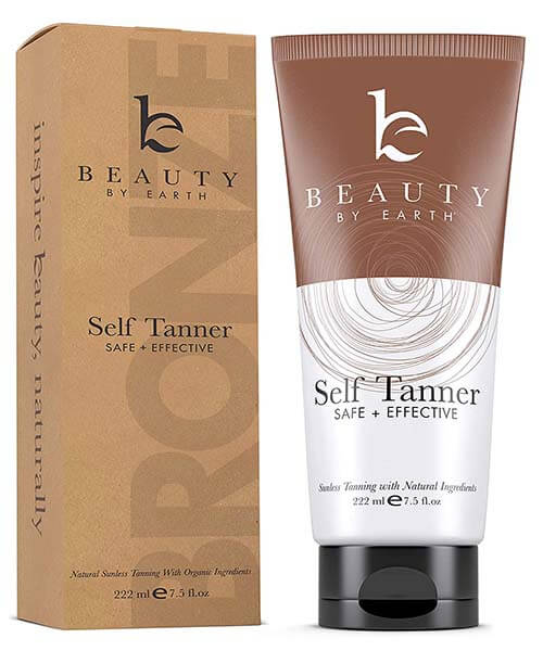 Beauty by Earth Self Tanner with Organic & Natural Ingredients