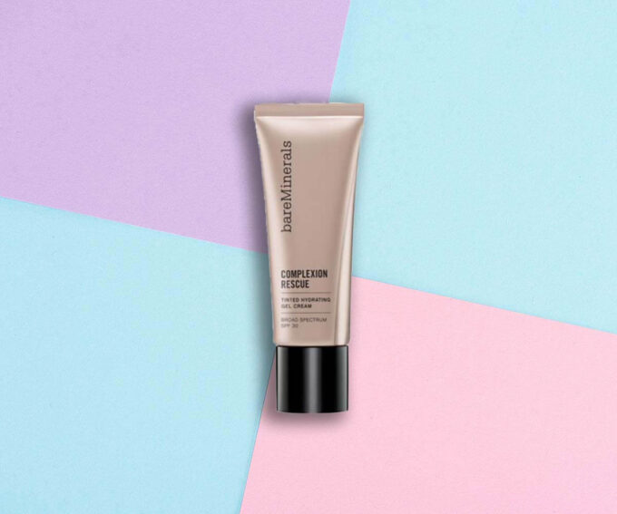 Best Liquid Foundation: “Complexion Rescue Tinted Hydrating Gel Cream Broad Spectrum SPF 30” from BareMinerals