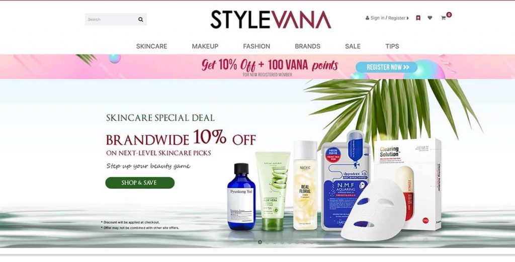 Stylevana Homepage