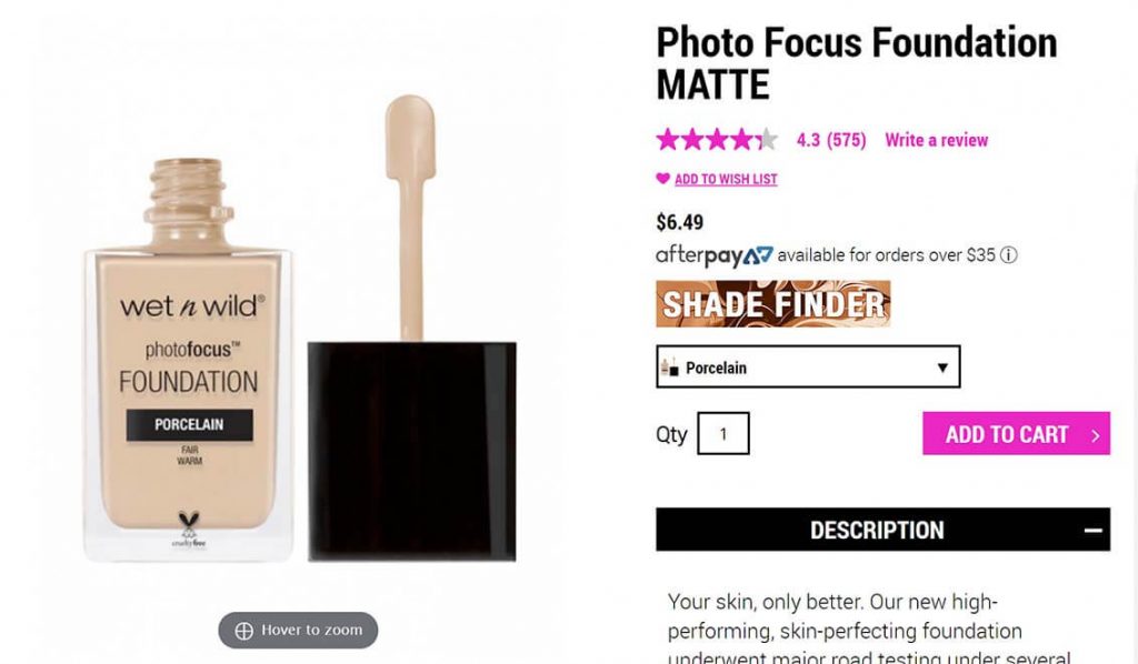 Wet n Wild Photo Focus Foundation