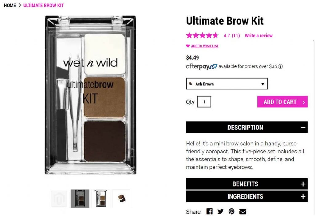 Wet N Wild Ultimate Brow Kit